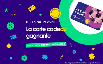 La carte cadeau gagnante