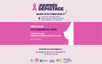 Journée Dépistage Octobre rose