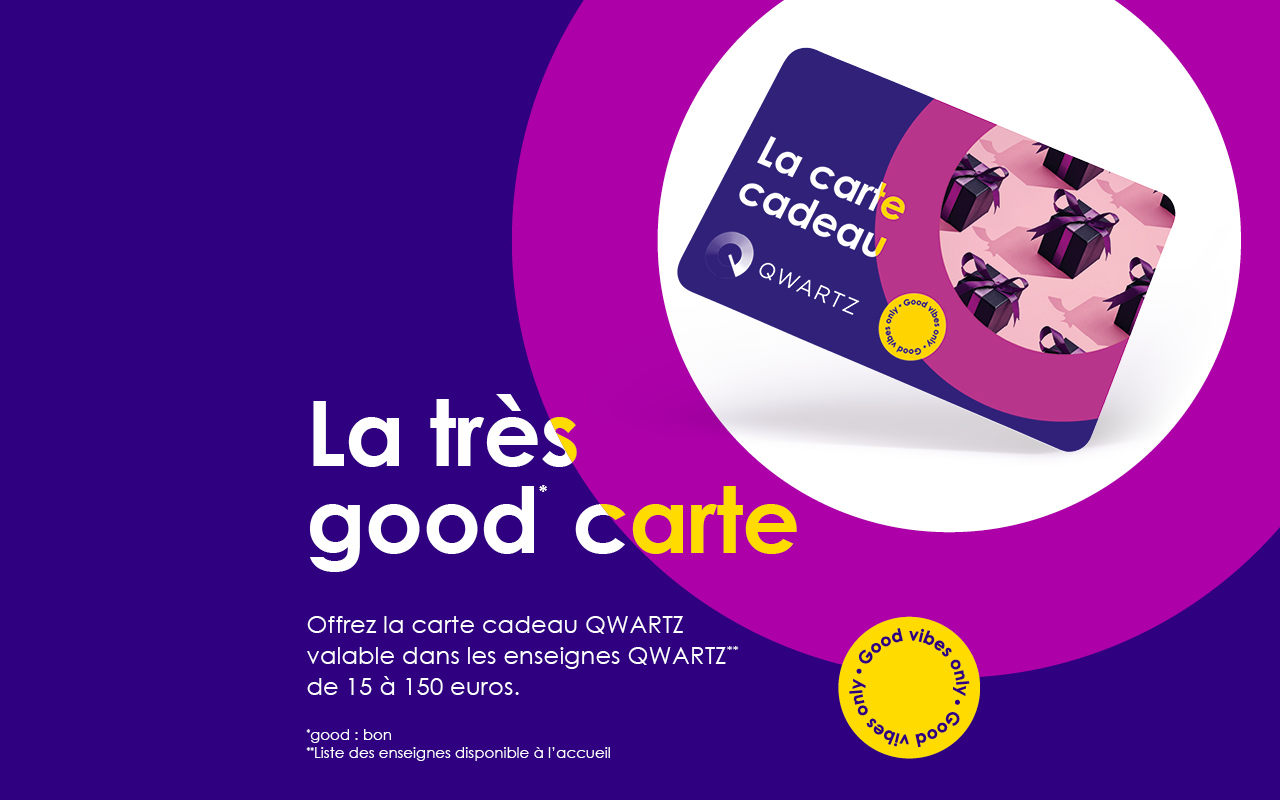 La carte cadeau Qwartz